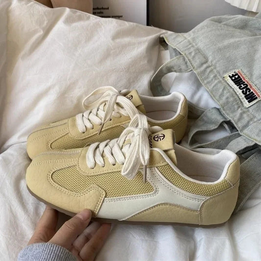 Venusiva Women's Casual Sport Sneaker Flats Breathable Mesh Summer Comfort Soft Sole Running Shoes Trendy 2025 Zapatillas De Mujer