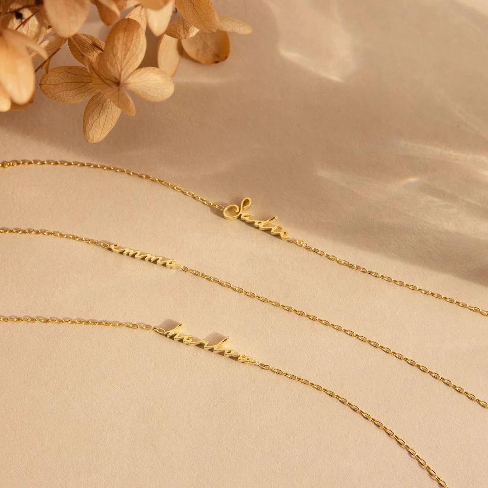 Venusiva Gold Color Customized Name Bracelet for Women Personalized Letter Charm Stainless Steel Fashion Jewelry Gift